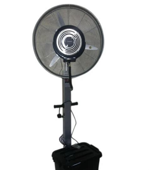 Metal Electricity Commercial Mist Fan For Air Cooling Black At Rs