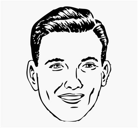 Face Human Man Young Smiling Head Laughing Male Face Clipart