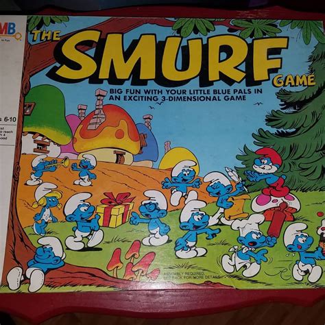 Vintage Smurf Boardgame 3 Dimentional Smurf Game 80s Kid Etsy In