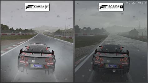 Forza 6 Vs Forza 7 Demo Graphics Sound Rain Weather Early