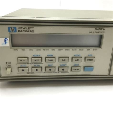 Hewlett Packard 3457a Multimeter Power 100120220240vac Range