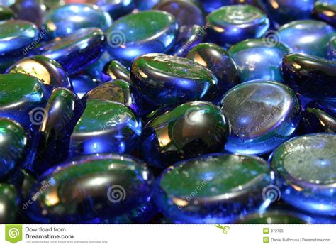 Blue Glass Pebbles Stock Photo Image Of Stones Bright 972796