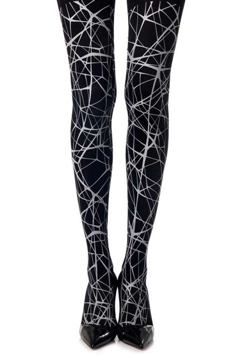 lost in translation patterned tights in black and grey print trendylegs… printed tights