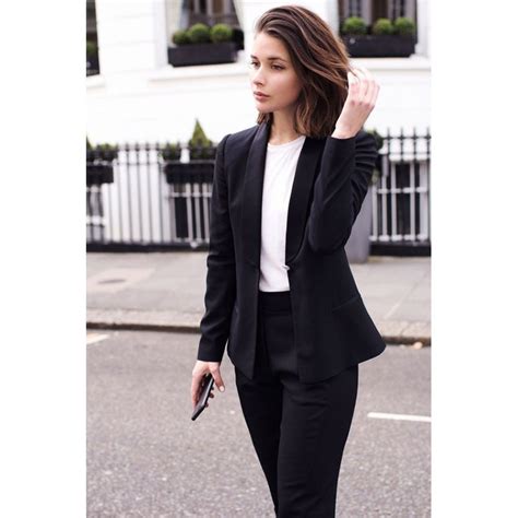 The open front jacket features long sheer sleeves that drapes effortlessly over the shiny beaded sleeveless top. CUSTOM 2017 Black 2 piece set women business suit blazer ...