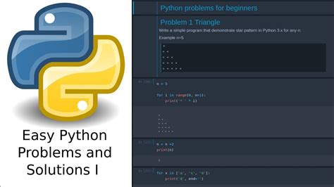 You will be guided step by step using a logical and systematic approach. Python problems for beginners 3 - YouTube