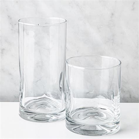 Crisa Impressions Drinking Glass Set Of 16 Kitchen Stuff Plus