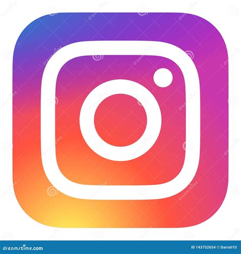 Instagram Logo Vector Color Eps Editorial Stock Image Illustration Of