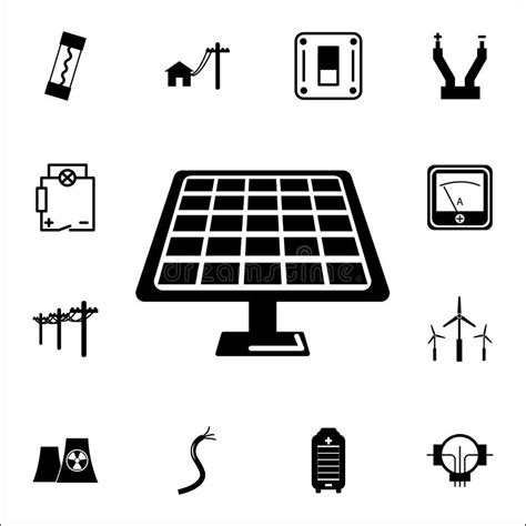 Solar Panel Icon Stock Vector Illustration Of Ecological 103805665