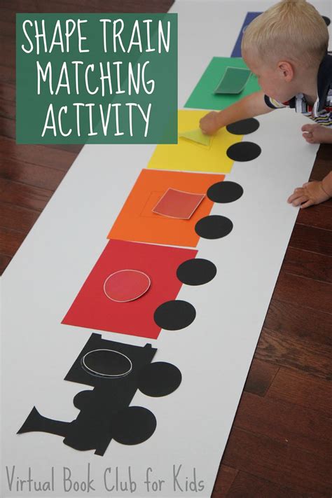Toddler Approved!: Shape Train Matching Activity