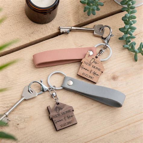 We all know that a wedding is about love and bliss…and wedding gifts for the newlywed couple. Personalised His And Hers New Home Keyring Gift Set ...
