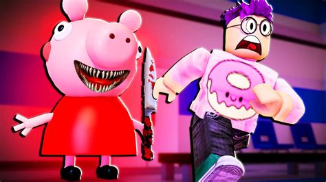 Can You Survive Evil Peppa Piggy Scary Roblox Game Youtube