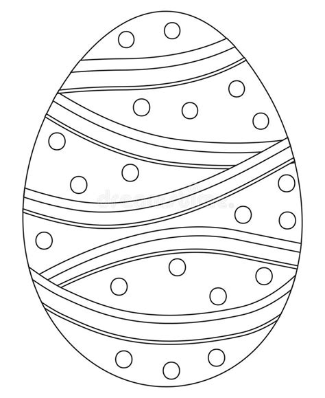 Black And White Easter Egg Poster Stock Illustration Illustration Of