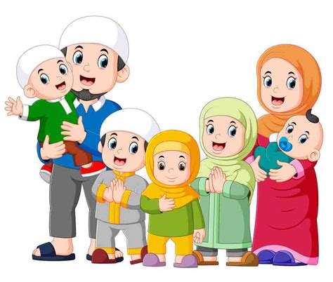 Kartun Muslim Keluarga Bahagia Gambar Kartun Winter C