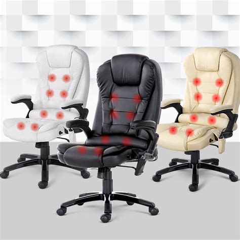 Buy Artiss 8 Point Massage Office Chair Pamu Executive Computer Chair