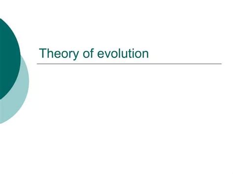 Ppt Theory Of Evolution Powerpoint Presentation Free Download Id