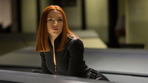 Scarlett Johansson Black Widow Natasha Romanoff 2014 Movie Rehead Actress Babe