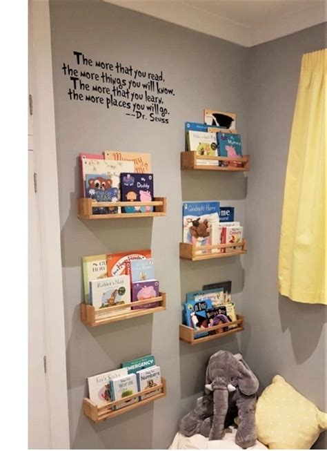 Montessori Toddler Bookshelf Minimalist Bookcase W Natural Etsy