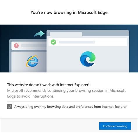 최신 웹 사이트와의 호환성을 위해 Internet Explorer에서 Microsoft Edge로 리디렉션 Microsoft Learn