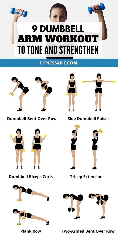 9 dumbbell arm workout to tone and strengthen arm workout routine dumbbell arm workout