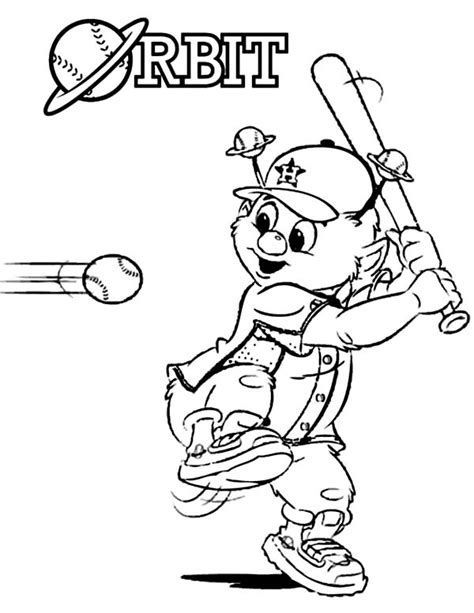 Houston Astros Coloring Pages Learny Kids