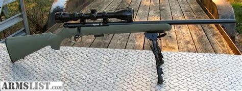 Armslist For Sale Savage Heavy Barrel 17 Hmr Green With Scope
