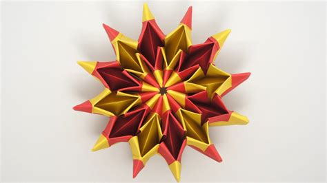 How To Fold The Origami Fireworks Designed By Yami Yamauchi Presented