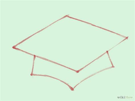 How To Draw A Graduation Cap 14 Steps With Pictures Wikihow