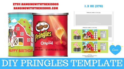 Party Favors And Games Label For Pringles Can Paper And Party Supplies Etna