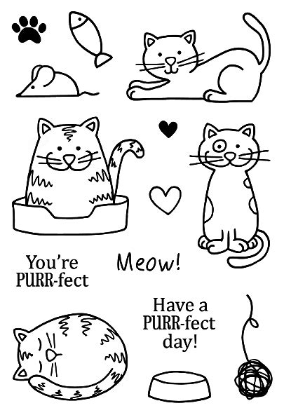 Up to 12,854 coloring pages for free download. Cats | Gato doodle, Ideias do doodle, Desenhos de gatos