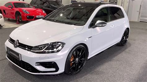 2017 Vw Golf R Mk75 5dr Dsg Awd Silver White Pearl Paintpano Roof F