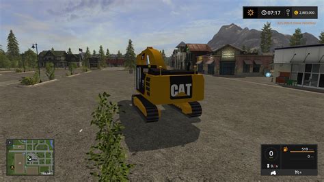 Caterpillar 329e Excavator V10 Fs17 Farming Simulator 17 Mod Fs