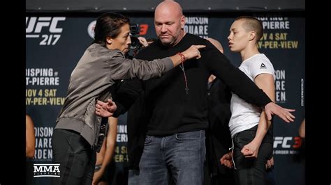 UFC 217 Joanna Jedrzejczyk Vs Rose Namajunas Staredown MMA Fighting