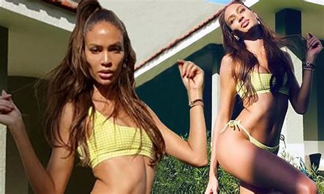 Joan Smalls Shows Off Her Supermodel Physique In A Tiny Yellow Bikini