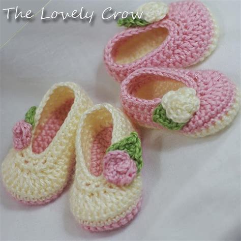 Baby Ballet Slippers Crochet Pattern For Baby Rosey By Ebethalan