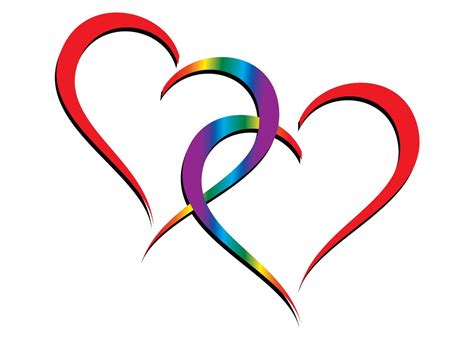 Clip Art Two Hearts Overlapping Clipart Best