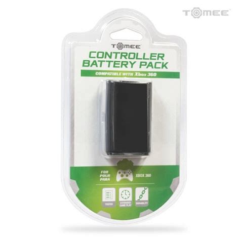 Rechargeable Controller Battery Pack For Xbox 360 Black Tomee