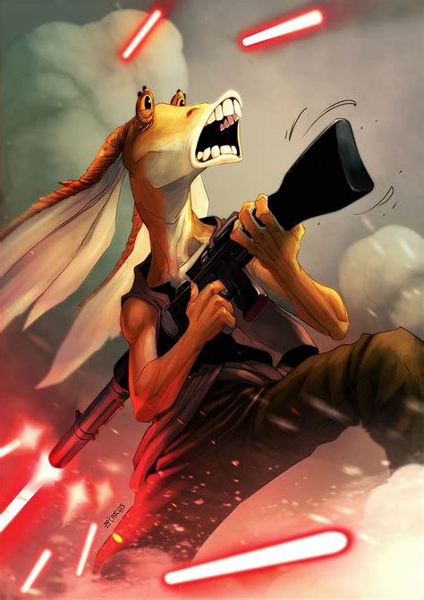 jar jar binks star wars starwars starwarsart starwarsfanart jarjar star wars star