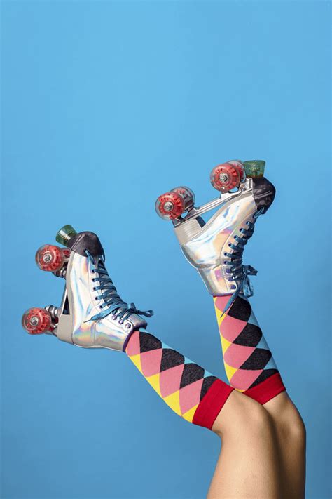 Feminine Legs Roller Skates Shoes Premium Photo Rawpixel