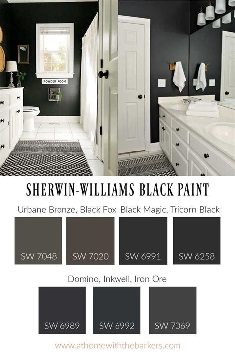 Black Bathroom Paint Black Cabinets Bathroom Painting Bathroom