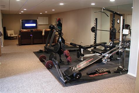Basement Home Gym Ideas And Designs Total Basement Finishing