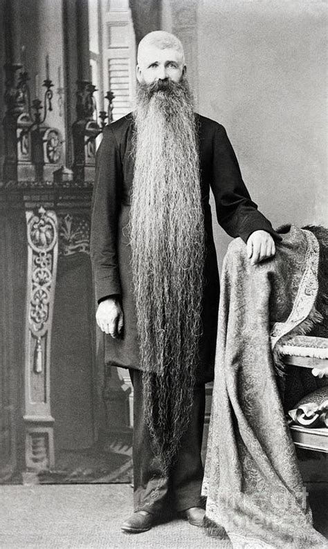Man With Very Long Beard By Bettmann