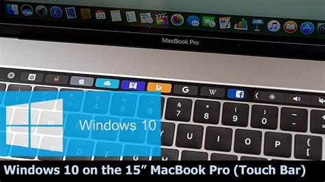 Windows 10 On The 15 Macbook Pro Late 2016 Touch Bar Youtube