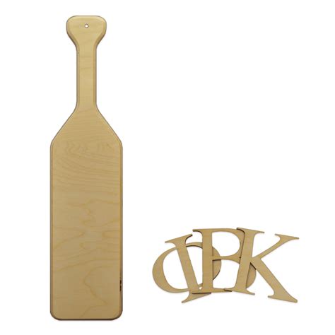 Greek Fraternity Wood Paddle And Letter Kit 21 Paddle W Oar Handle 1