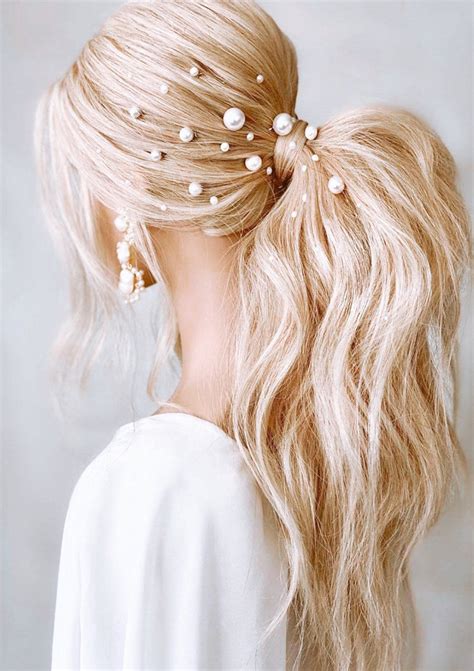 Faux Pearl Hair Pins In 2021 Hair Styles Wedding Hairstyles Bridal
