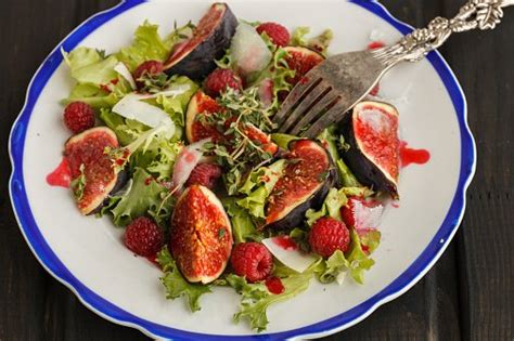 Mixed Green Salad With Figs Real Food For Life