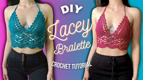 Lace Detailed Bralette For All Sizes DIY Crochet Tutorial YouTube