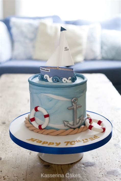 Sailing Themed Birthday Cake Anchor Birthday Cakes Nautical Birthday