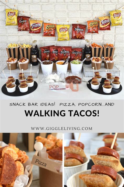 We did a taco bar at my sons graduation party last year & it was great!. Create a walking taco bar for your next celebration!