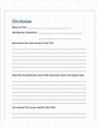 FREE 8+ Film Review Templates in MS Word | PDF