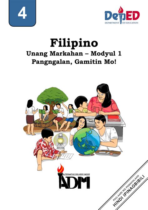 Filipino 4 Modyul 1 Pangngalan Gamitin Mo Grade 4 Modules